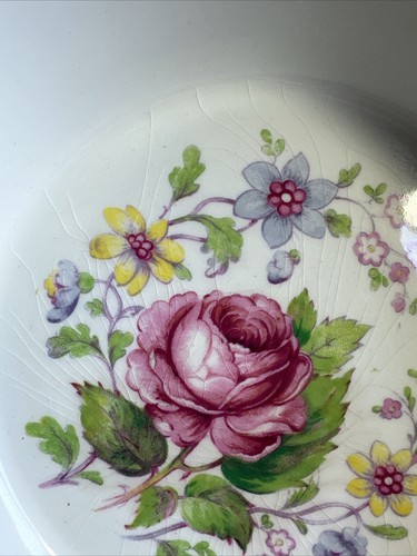 Rare Staffordshire England MYOTT Rose Oval China Serving Bowl With Lid - Picture 8 of 10
