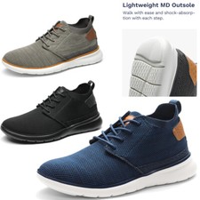 Men's Fashion Sneakers Casual Oxfords Breathable Mesh Fabric Walking Shoes