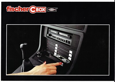 Fischer CBOX Cassette Storage c1989-1990 UK Market Foldout Sales Brochure
