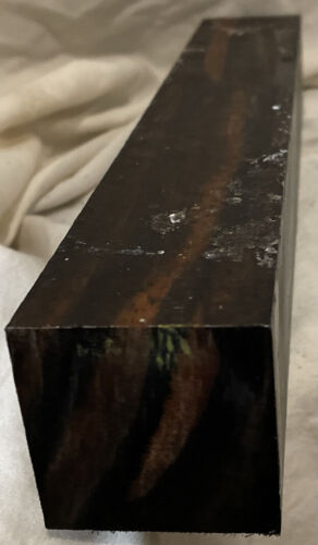 Gabon Ebony Lumber 2x2x12 Ebony Wood Knife Door Handles Reel Seats Guitars Parts - Picture 3 of 7