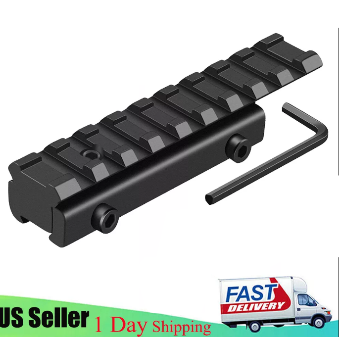 11mm to 20mm Rifle Scope Mount Dovetail Extend Weaver Picatinny Rail Adapter USA