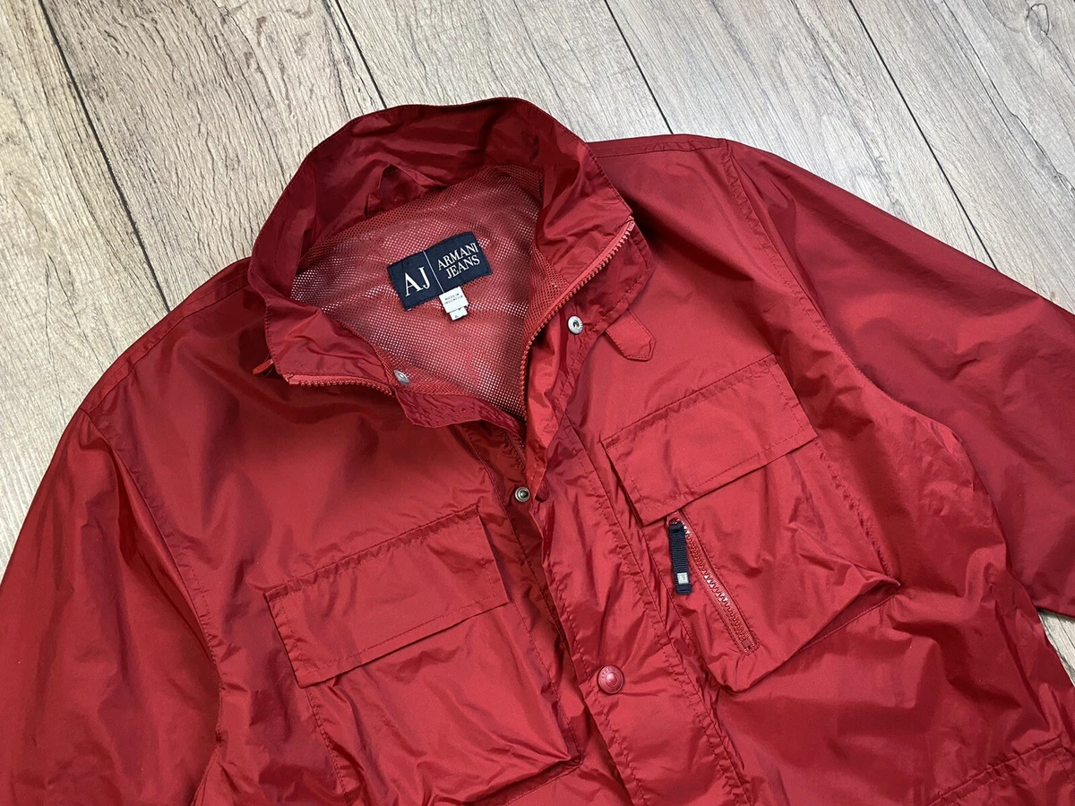 Red armani jacket best sale men's