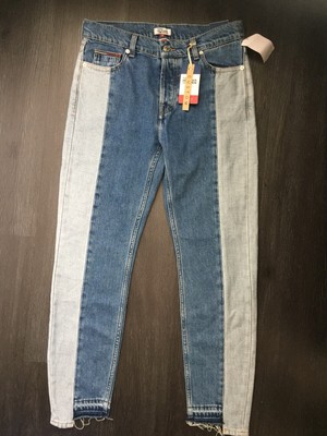 Tommy Hilfiger Women's Denim Custom High Rise Slim Izzy Two Tone Retro Jeans  W28 | eBay