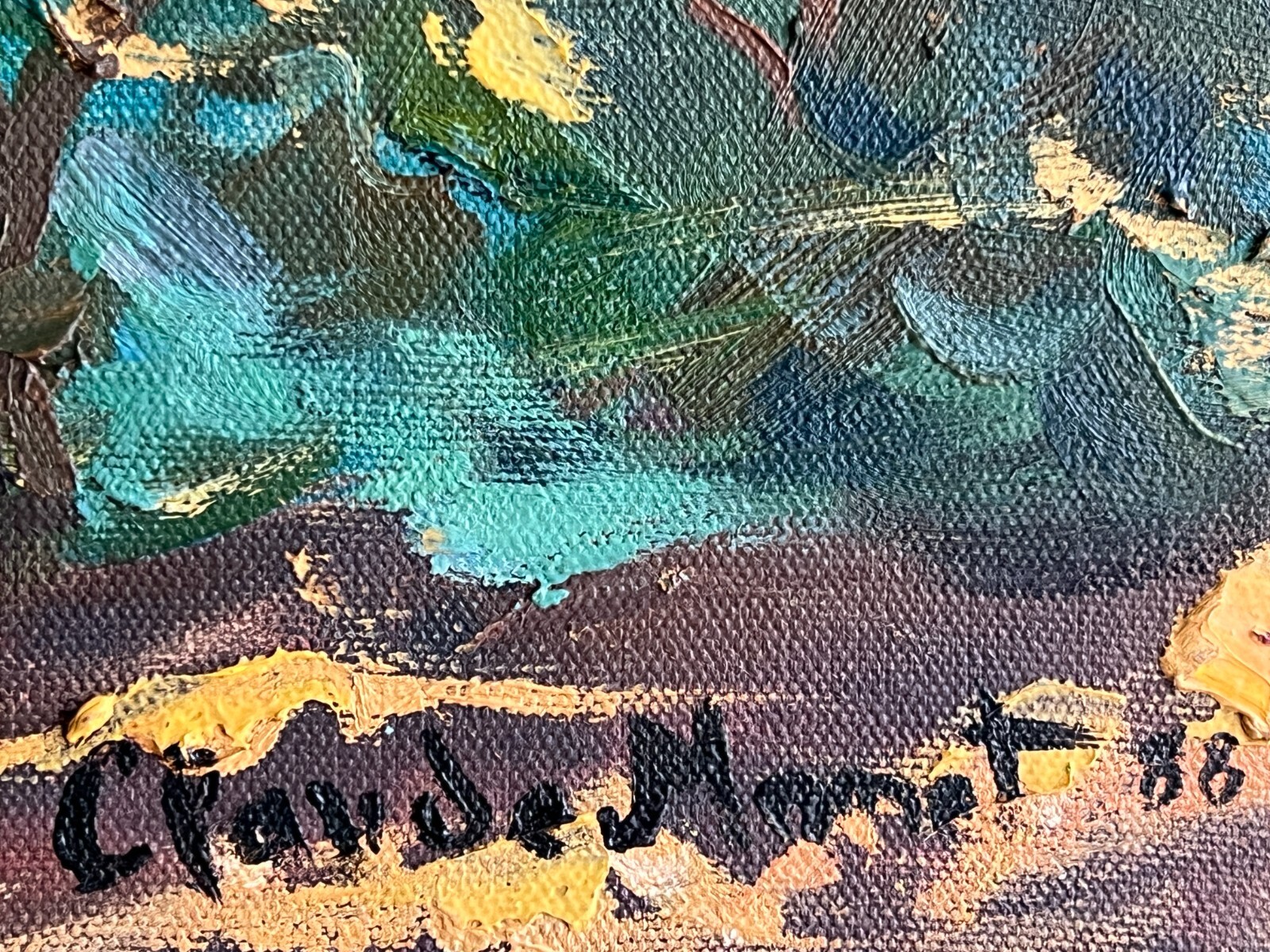 Claude Monet Handmade Oil Painting On Canvas Signed Stamped claude-monet-handmade-oil-painting-on-canvas-signed-stamped