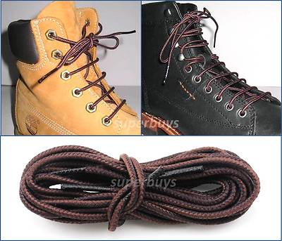 Brown 150cm Long Hiking Trekking Shoe Work Boot Laces Trek Hike Hiker 6/7 Eyelet