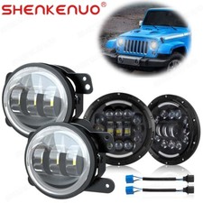 For 1998-2010 Jeep Wrangler 7 Inch Led Headlamp Headlights 4 Fog Lights 50w For 1998-2010 Jeep Wrangler 7 Inch Led Headlamp Headlights 4 Fog Lights 50w
