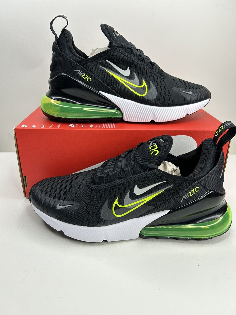 NEW Nike Air Max 270 GS Size 5Y Black/Volt-Smoke Grey FV7017 NEW Nike Air Max 270 GS Size 5Y Black/Volt-Smoke Grey FV7017