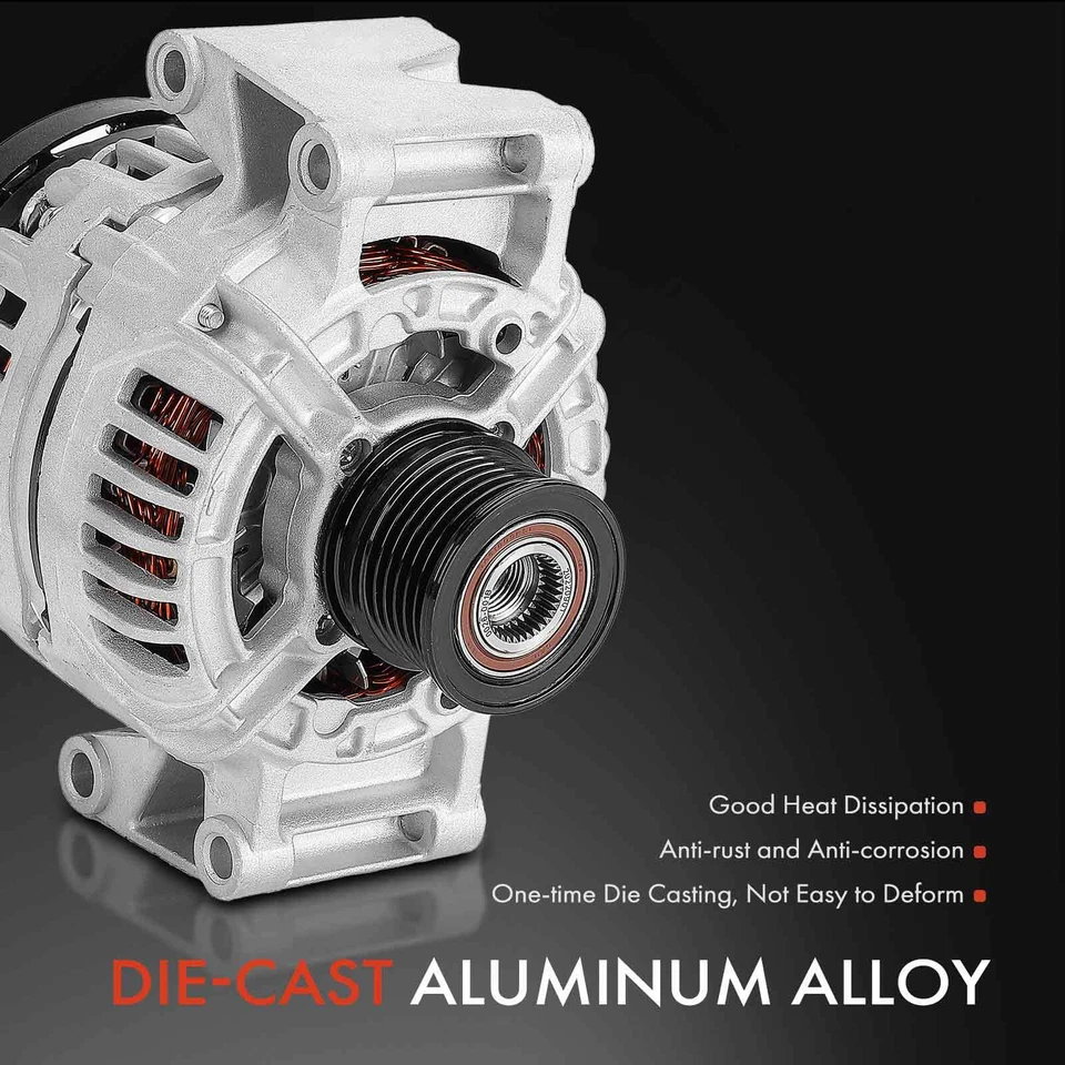 Alternador para Dodge Freightliner Sprinter 2500 3500 90 A 12V en sentido horario 6 ranuras Foto 4 de 4