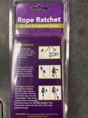 GroXcess Single Heavy Duty Rope Ratchet 150lb Load Capacity - Afbeelding 3 van 3
