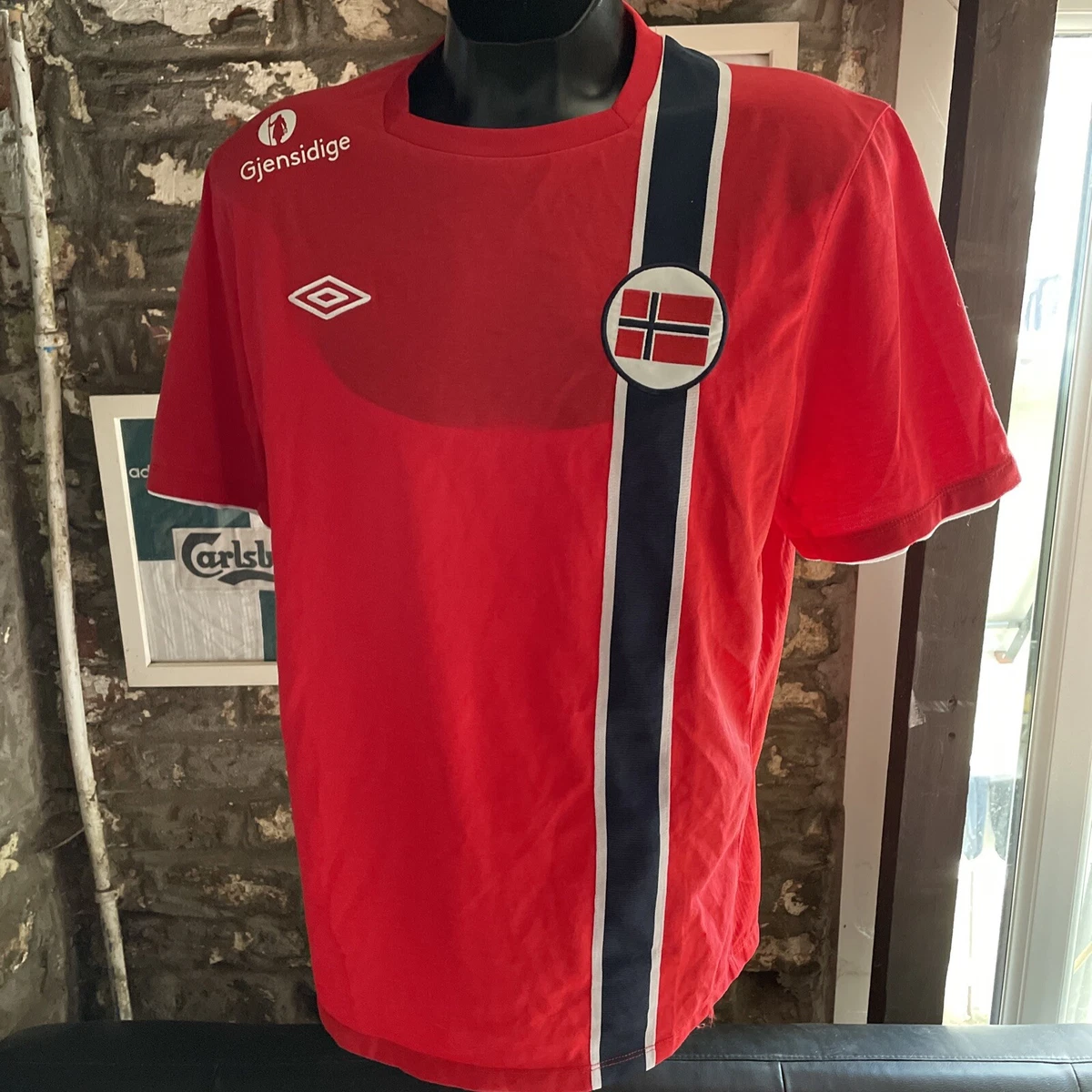 MAILLOT DE FOOTBALL NATIONAL NORVÈGE 2010/11 UMBRO TAILLE L