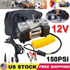 Car Air Pump Compressor 150 PSI Tire Inflator Electric Portable Auto 12V DC Volt
