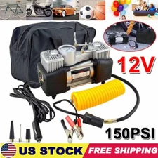 Car Air Pump Compressor 150 PSI Tire Inflator Electric Portable Auto 12V DC Volt