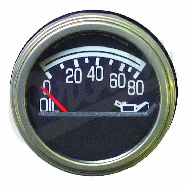 Crown Oil Pressure Gauge Fits In a 2