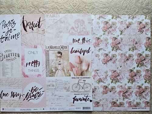 PRIMA LOVE STORY 12 X 12 PAPERS WITH FOIL (23 SHEETS) - Picture 4 of 6