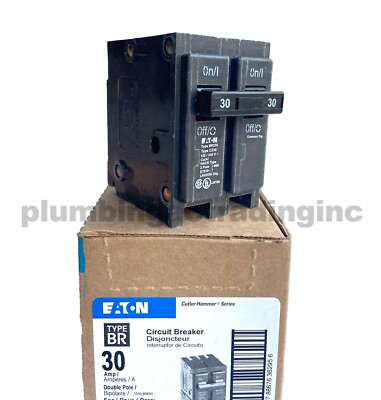 #ad #ad Eaton BR 230 30Amp 2 Pole Standard Trip Circuit Breaker Cutler Hammer $25.00