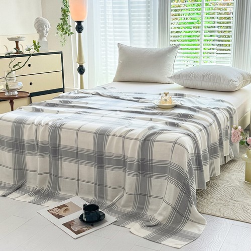 Blanket Towel Blanket Pure Bamboo Fiber Bed Cover Summer Cool Soft Cozy Quilt - Picture 46 of 48