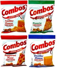 Combos Classic Variety Pack of 4 – Cheddar Cheese Cracker and Pretzel, Pepper...