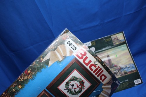 Kit de punto de cruz contado BUCILLA #83081 Navidad garbanzos paquete de 2 fotos NUEVO - Imagen 6 de 6