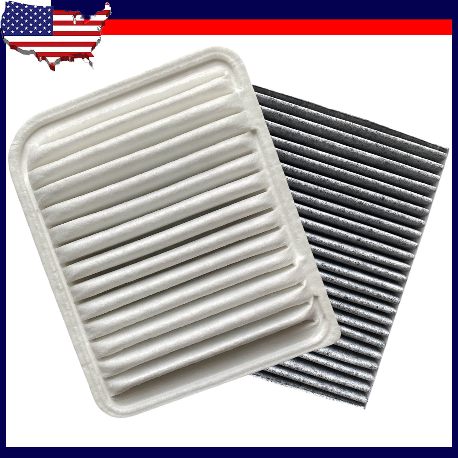 Engine and Cabin Air Filter Kits Fits For Mitsubishi Outlander 14-20 Sport 13-22