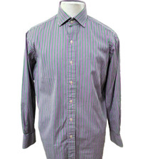 Polo Ralph Lauren Classic Fit Men's Size 15.5-32/33 Striped Cotton Dress Shirt