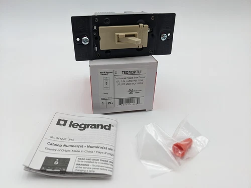 Legrand Pass Seymour TSD703PTUI Toggle Slide Dimmer Switch Tri-Universal 5.5 Amp
