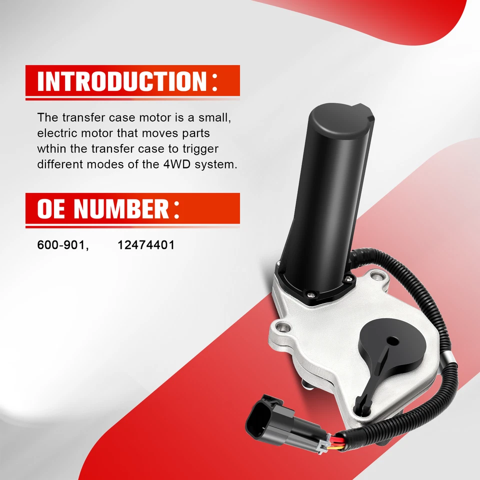 Transfer Case Shift Motor For 1998-1999 GMC K1500 K2500 Jimmy 600-901 - Image 4 of 4