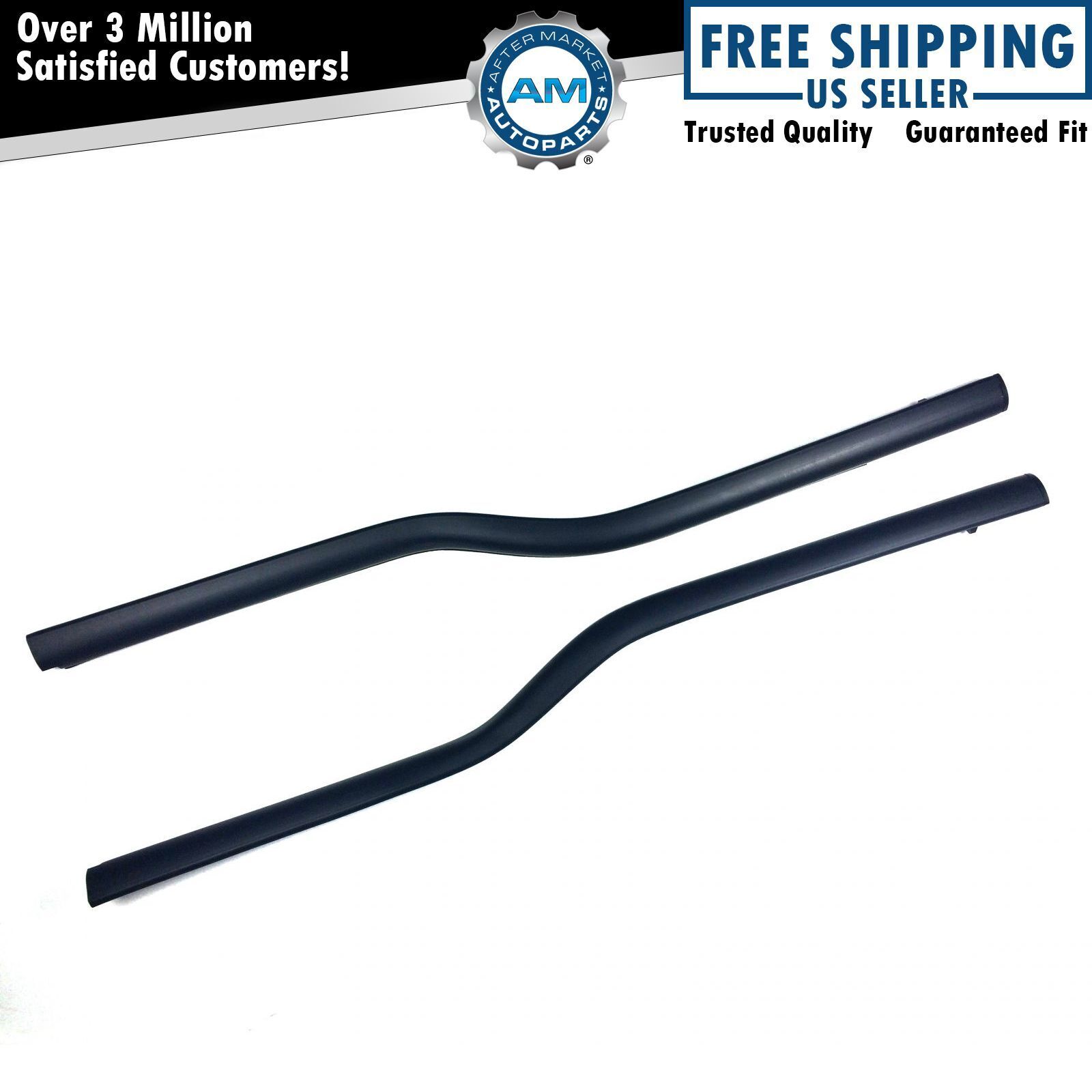 Front Door Outer Belt Weatherstrip Pair Set of 2 for Ford F150 Lincoln Mark LT
