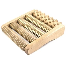 NWT Dual Foot Massager Roller Relieves Stress, Heel & Arch Pain Import