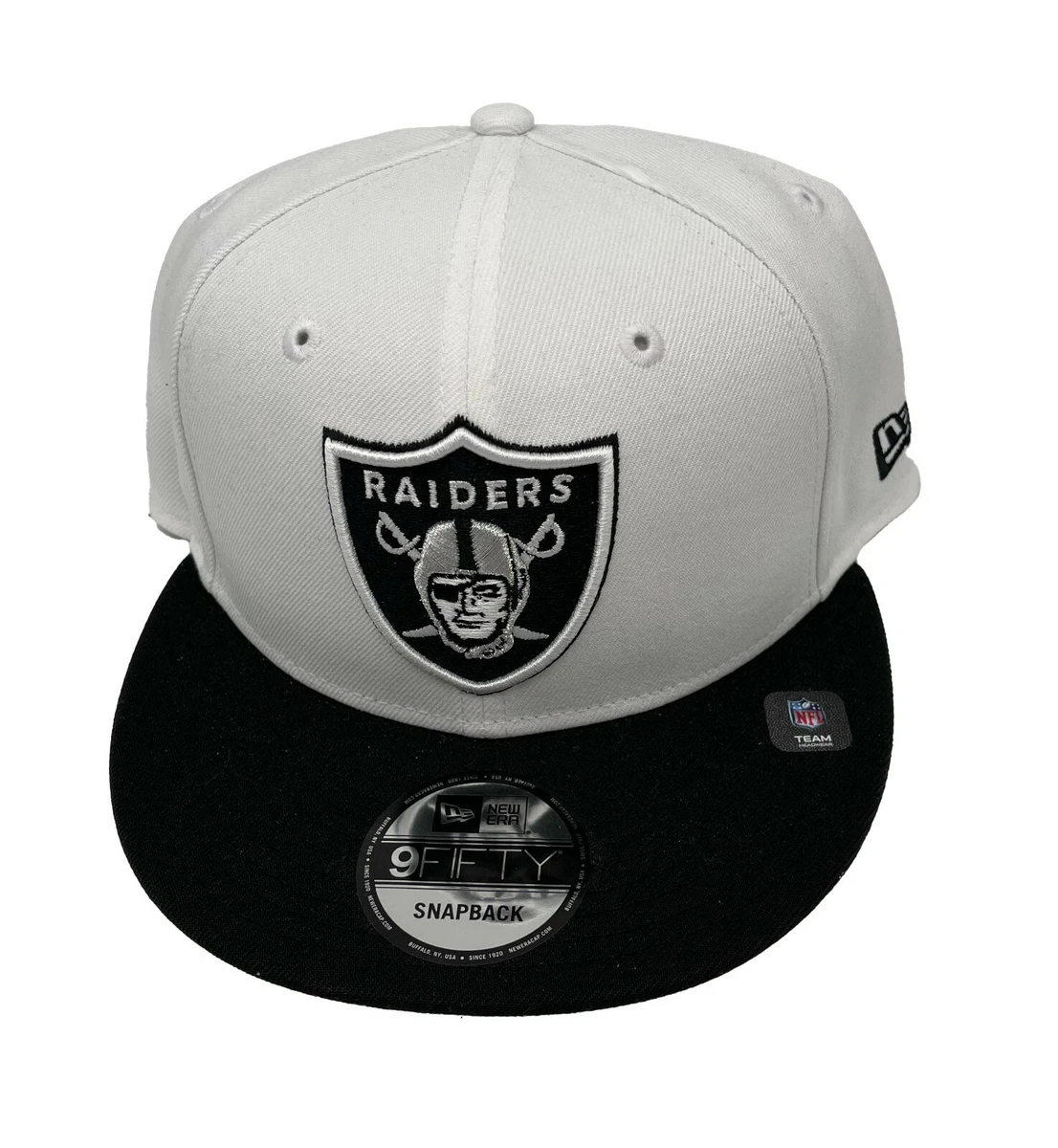 New Era Las Vegas Raiders 9Fifty White/Black Adjustable Snapback Hat