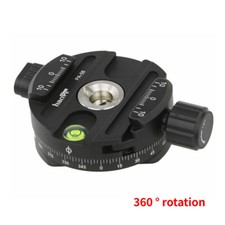 Haoge 360 Degree 58mm Fluid Panoramic Panning Base Clamp Fit For Tripod fit Arca