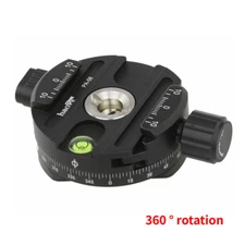 Haoge 360 Degree 58mm Fluid Panoramic Panning Base Clamp Fit For Tripod fit Arca
