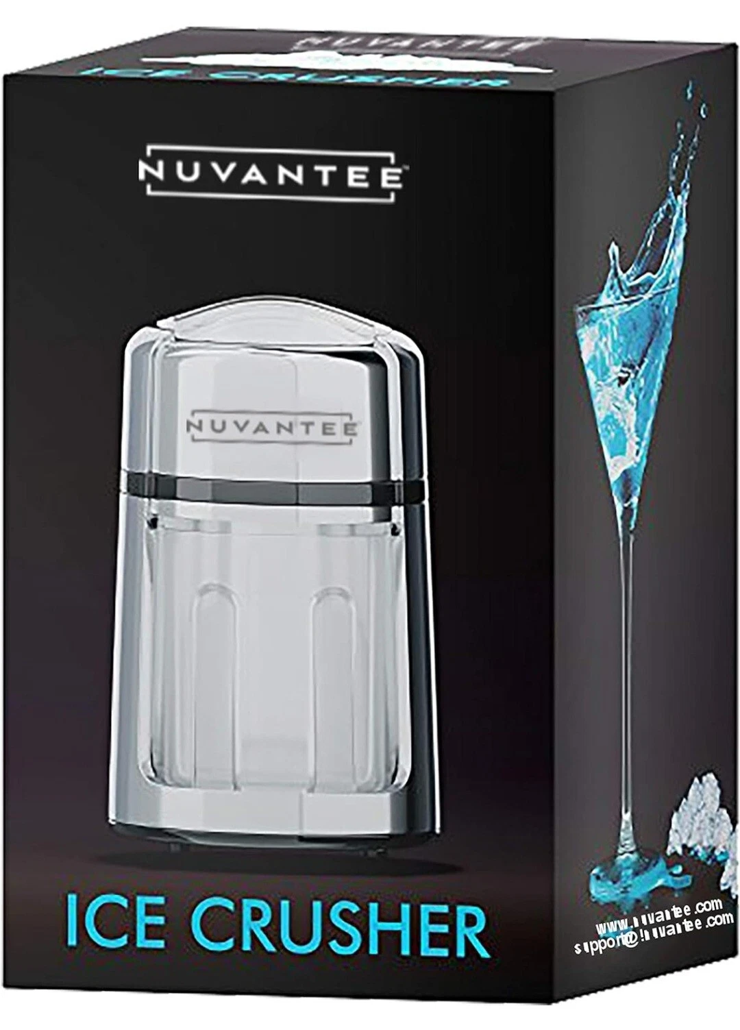 Nuvantee Ice Shaver Snow Cone Machine Manual Ice Crusher Crushes Ice to Your Des