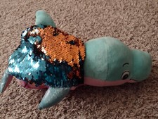 Flip A Zoo 14" plush with flippable sequins