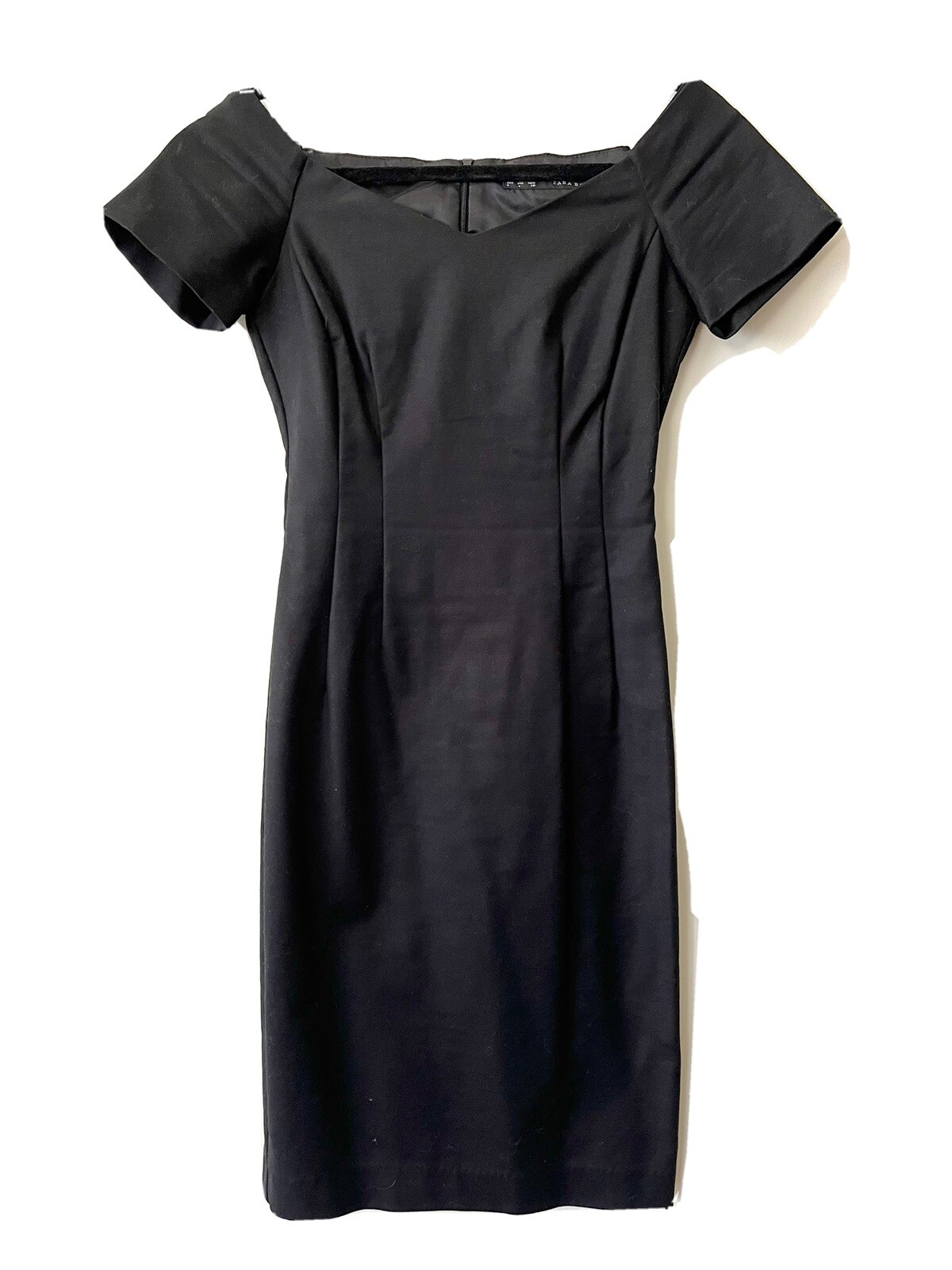 Zara black classic sheath dress