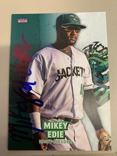 Mikey Edie 2019 Augusta Green Jackets Signed Team Card