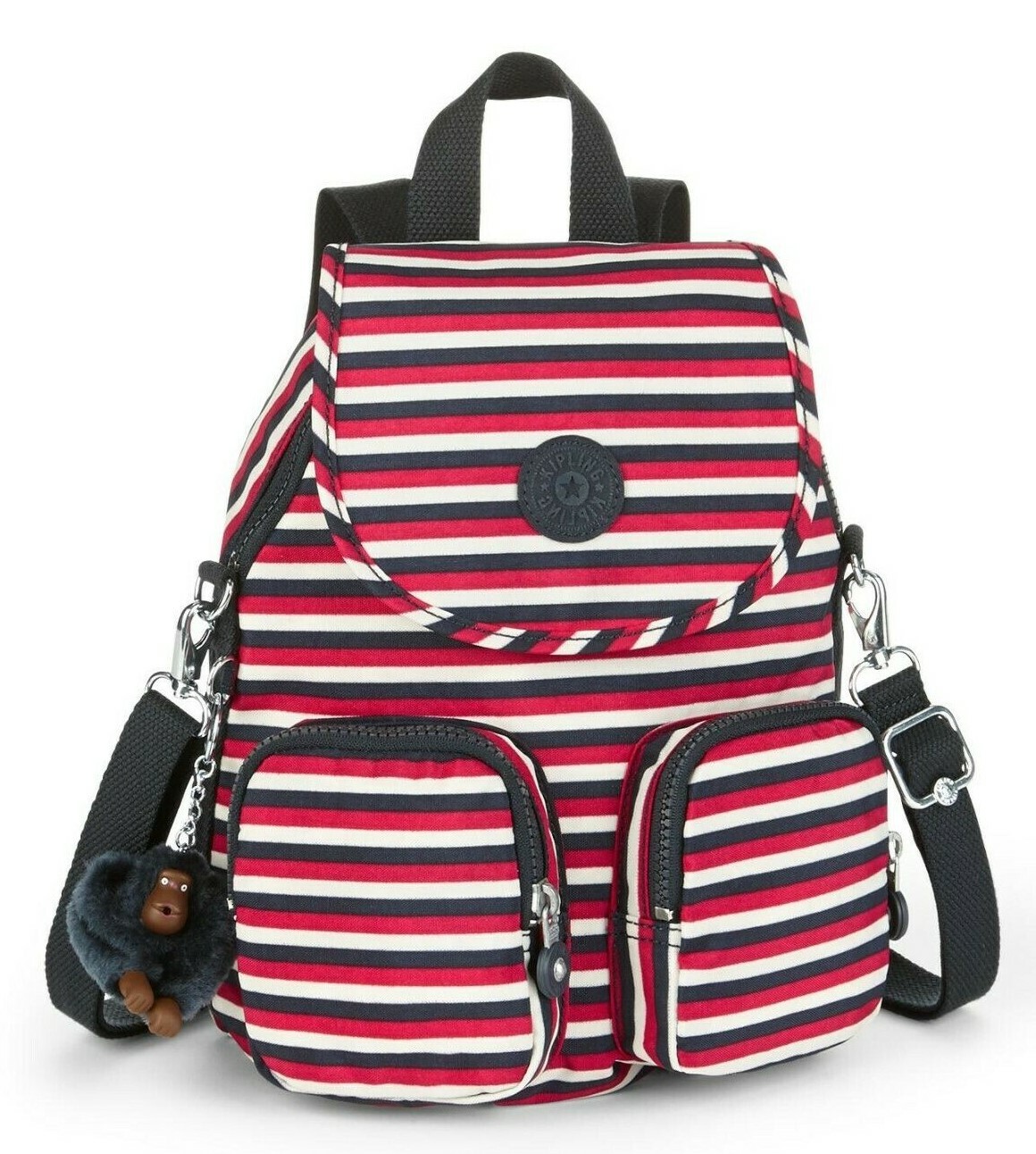 Kipling FIREFLY UP Small Backpack - Sugar Stripes  RRP £79