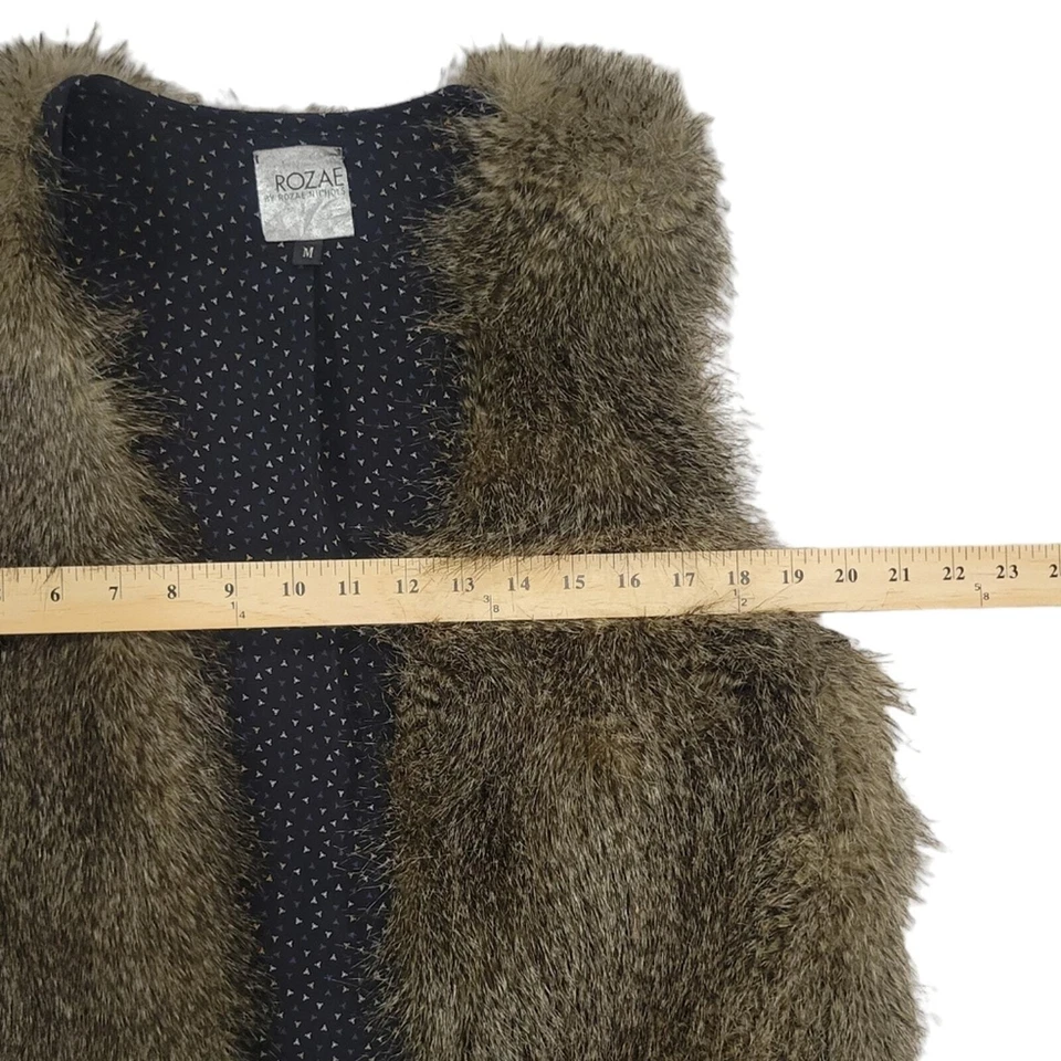 Chaleco de piel de fau Rozae Nichols/marrón/seda/talla mediana Foto 4 de 4