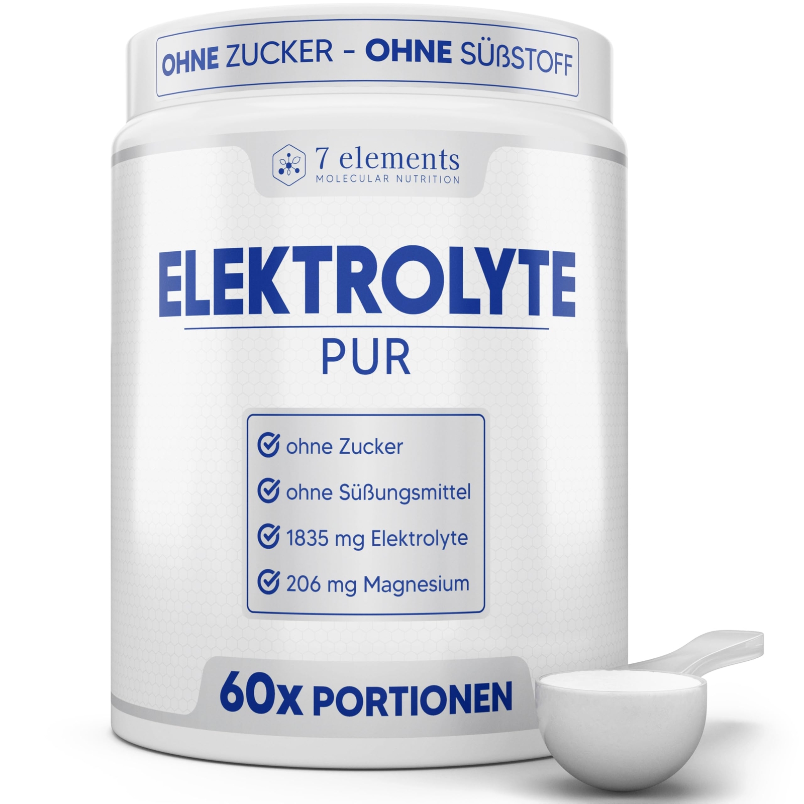 Elektrolyte PUR • 420g 60 Portionen • Ohne Zucker & Süßungsmittel • KETO • Fü...
