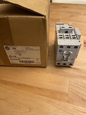 Allen Bradley 100-C37EJ01 Ser C 3 Pole Contactor 37 Amp 24VDC Electronic Coil