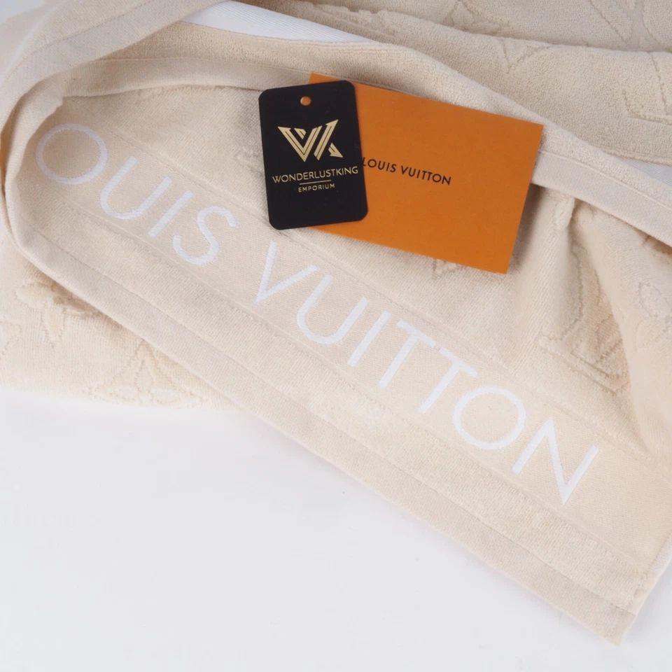 LOUIS VUITTON LVacation Beach Towel M67516 Strandtuch Jacquard Crea NEU OP: 670€ - Bild 3 von 4