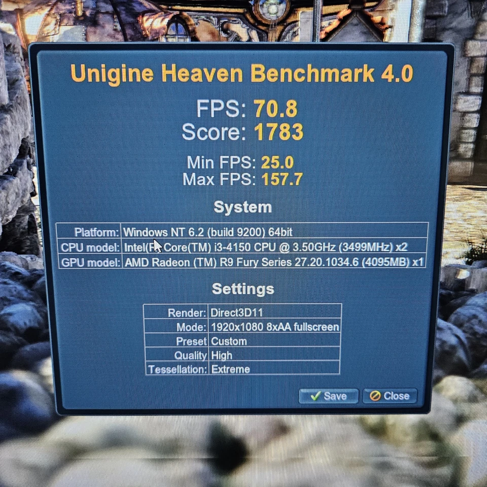 Sapphire Nitro Radeon R9 Fury 4GB 299-1E331-100SA 1 HDMI, 3 DP, 1 DVI (TESTED) - Image 2 of 4