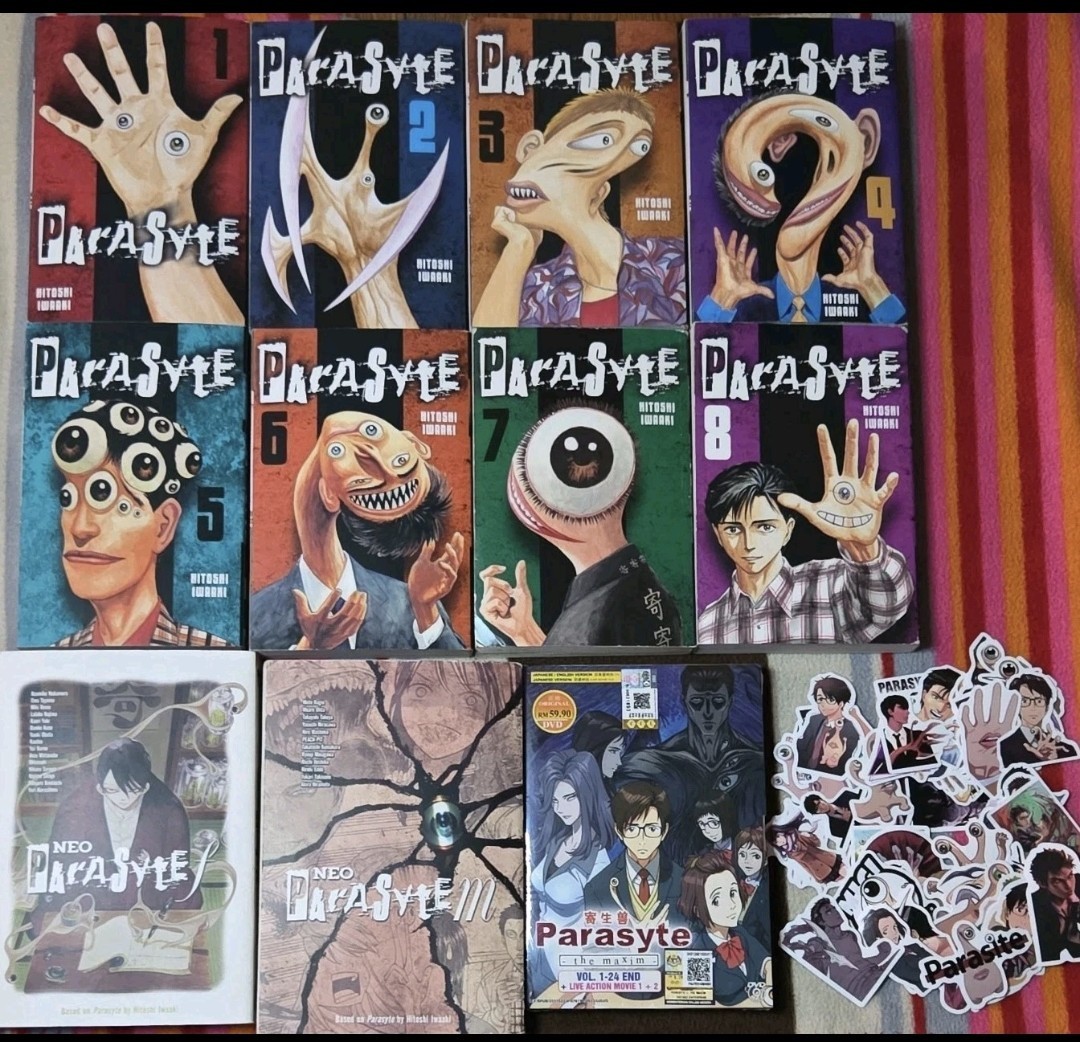 Nuevo Parasyte Manga Volumen 1-8 (FIN) y f+m (FIN) Juego Completo Versión en Inglés + DVD