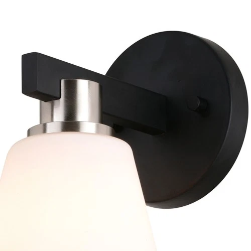 Vaxcel Lighting W0404 Vermont 10" Tall Bathroom Sconce - Black - Picture 7 of 11