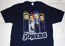(Impractical) Jokers TV Series Cast with Names Paneled Design T-Shirt NEW UNWORN