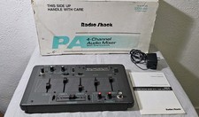 Radio Shack SSM-60 Stereo Sound 4-Channel Audio Mixer Phono Mic Tape VHS Fader