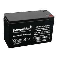 12V 9Ah Sealed Lead-Acid Battery fits Ion Block Rocker UPS Audio Battery