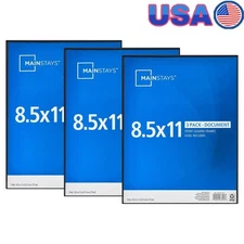 3 Piece Front Loading Document Frames Easy Change Tabletop/Wall Display New