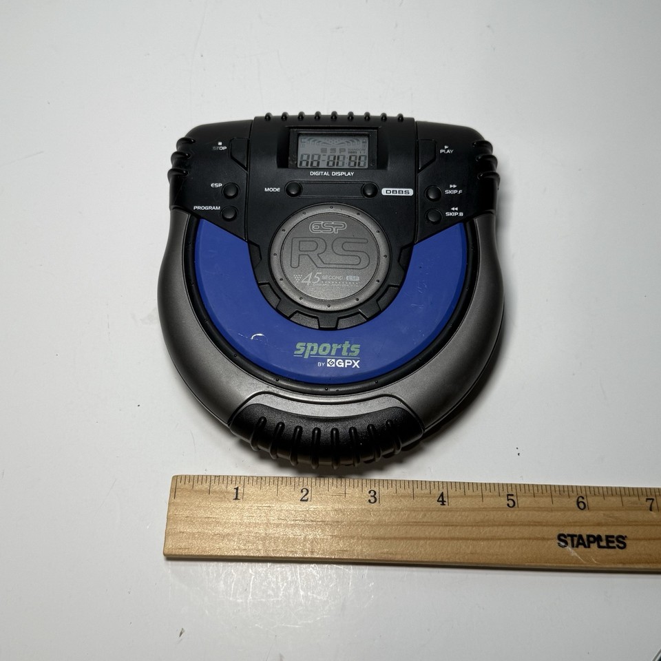 Sports By GPX Portable CD CD-R Player Model: C3980RSYEL Preowned Tested ...