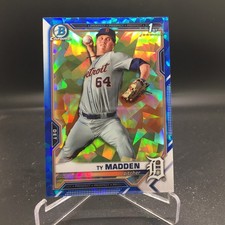 Ty Madden 2021 Bowman Draft Sapphire Edition BDC-152 Detroit Tigers 1st