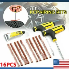 16PCS Tire Repair Kit DIY Flat Tire Repair Car Truck Motorcycle Home Plug Korjxx